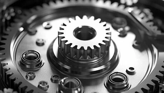 foto macro de un reloj